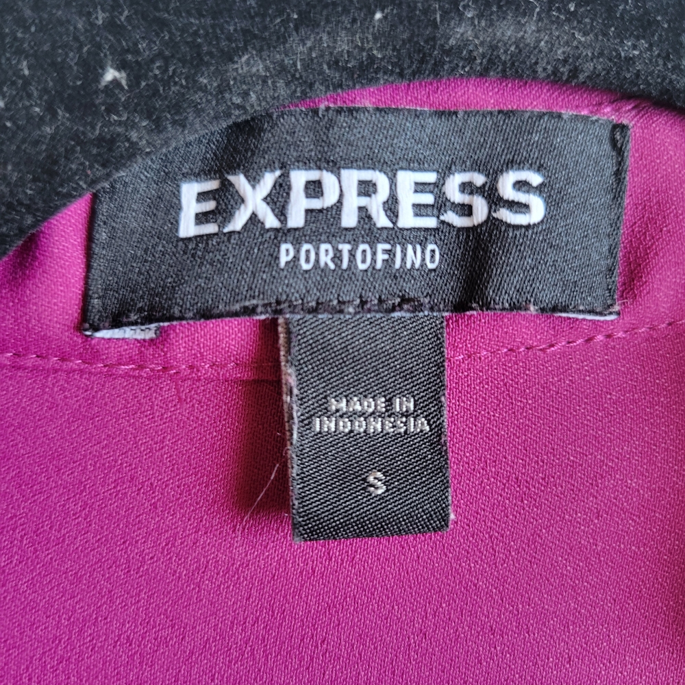 Express Magenta Button-Down Shirt - image 3